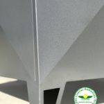Lixeira aço condomínio calçada