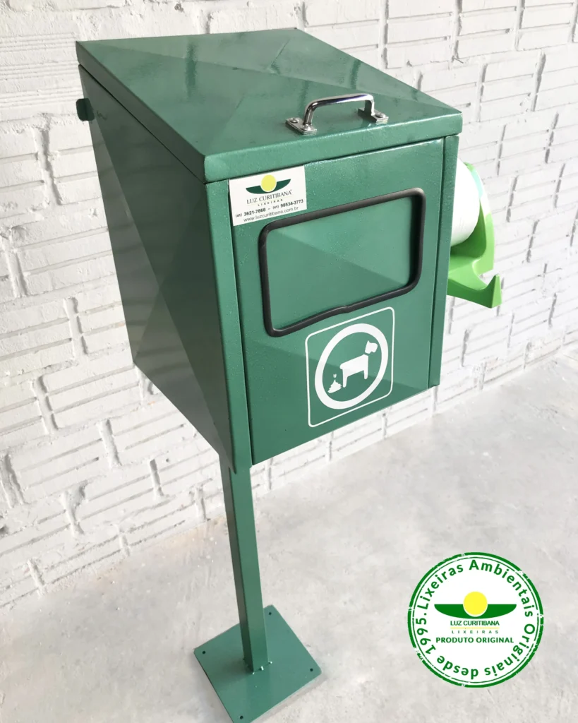 Lixeira Pet com Poste