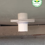 Saída de cano em fundo polipropileno l